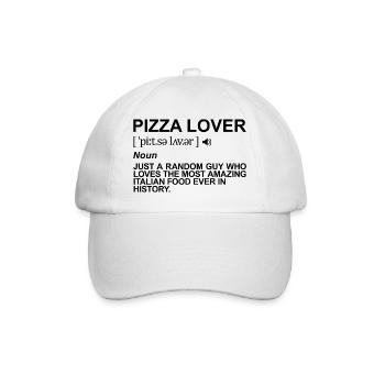 Pizza Lover Meaning - Baseball Cap - white/white - Front