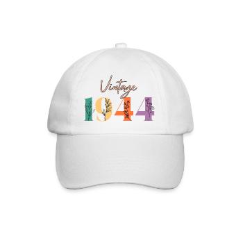 Vintage 1944 florale - Casquette classique - blanc/blanc - Devant