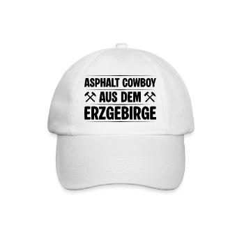 Fahrer aus dem Erzgebirge - Baseballkappe - Weiß/Weiß - Vorne