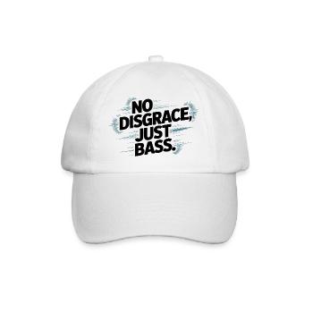 Keine Schande, nur Bässe fett - Baseballkappe - Weiß/Weiß - Vorne