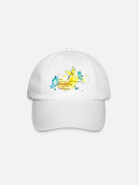 Schmetterlinge.Auswirkungen jeder kleinen Handlung - Baseballkappe - Weiß/Weiß