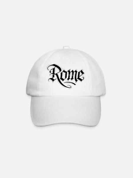 Rome - Baseballkappe - Weiß/Weiß