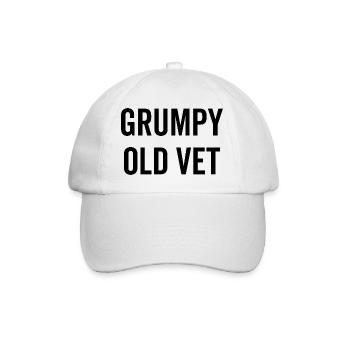 Grumpy Old Vet - Casquette classique - blanc/blanc - Devant