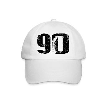 90 Number Leotard - Baseball Cap - white/white - Front