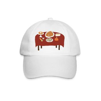 Illustration du festin de Thanksgiving - Casquette classique - blanc/blanc - Devant