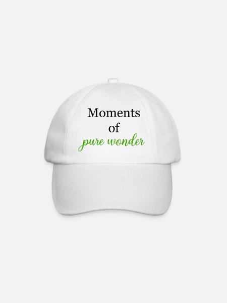 Moments of Pure Wonder Magical Awe Design - Baseball Cap - white/white
