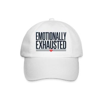 Emotional Exhaustion, Stress Awarneness - Baseball Cap - white/white - Front