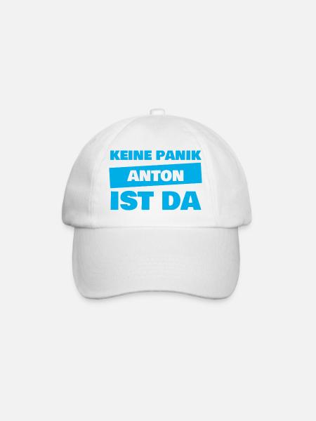 Anton als Vorname - Baseballkappe - Weiß/Weiß