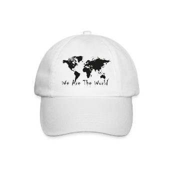 World Unity Map Silhouette - Baseball Cap - white/white - Front