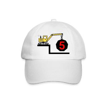 Excavatrice - Casquette classique - blanc/blanc - Devant