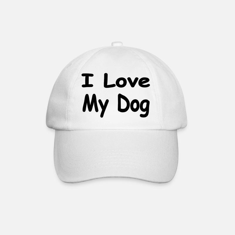 Hunde - Baseballkappe - Weiß/Weiß
