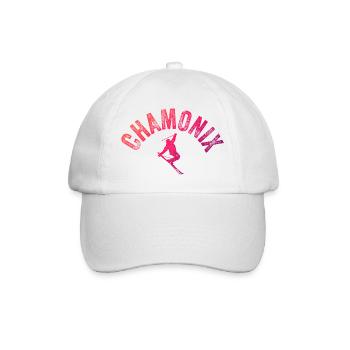 Chamonix Arch Skier Gradient - Baseball Cap - white/white - Front