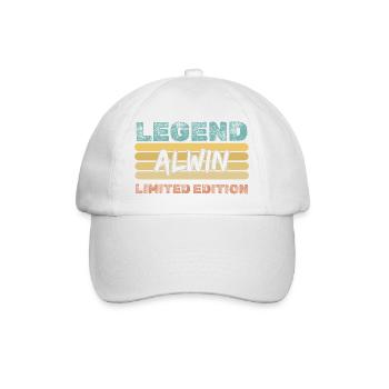 Gift for Alwin - Baseball Cap - white/white - Front