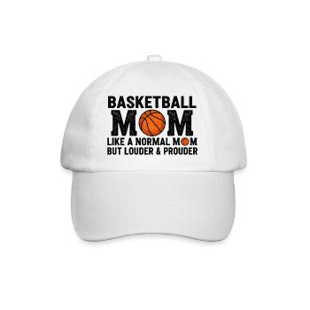 Fière Basketball Mère Citation Maman - Casquette classique - blanc/blanc - Devant