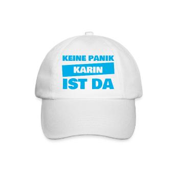 Prénom Karin - Casquette classique - blanc/blanc - Devant