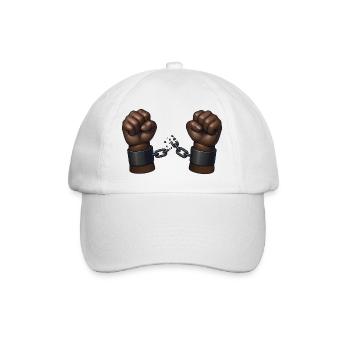 BLACK LIVE MATTER - freedom & rights - Baseball Cap - white/white - Front