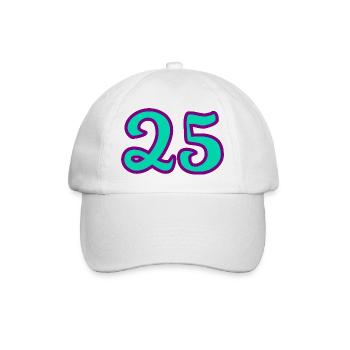 25. 25 YEARS. 25th ANNIVERSARY. 25 YEARS ANNIVERSARY. - Baseball Cap - white/white - Front