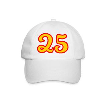 25. 25 YEARS. 25th ANNIVERSARY. 25 YEARS ANNIVERSARY. - Baseball Cap - white/white - Front