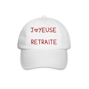 RETRAITE. RETRAITE. RETRAITEE. RETRAITE. - Casquette classique - blanc/blanc - Devant
