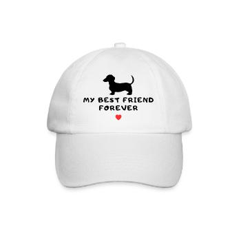 Teckel Dackel - Casquette classique - blanc/blanc - Devant
