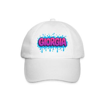 Graffiti  Georgia Prénom cadeau idéal imprimable - Casquette classique - blanc/blanc - Devant