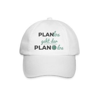 Le plan commence de manière désordonnée – Scandinave Soft Typography - Casquette classique - blanc/blanc - Devant