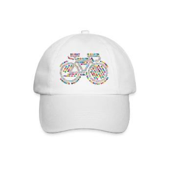 Langages véloïques V2 - Casquette classique - blanc/blanc - Devant