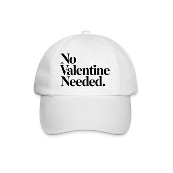 Chemise sans besoin de la Saint-Valentin – Drôle anti-Valentin - Casquette classique - blanc/blanc - Devant