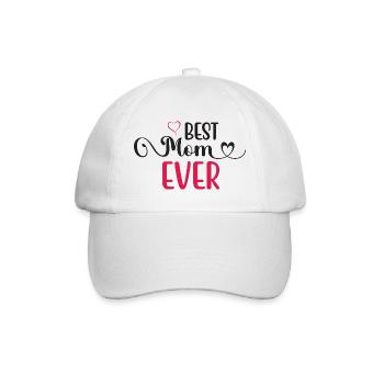 Best Mom Ever - Baseball Cap - white/white - Front