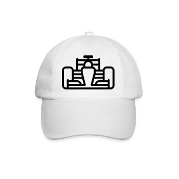 Race Car - Baseball Cap - white/white - Front