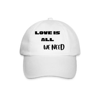 Funny Valentine Love Shirt - Baseball Cap - white/white - Front