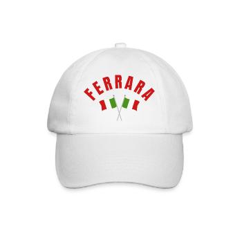 Ferrara Italy Flags Emblem - Baseball Cap - white/white - Front