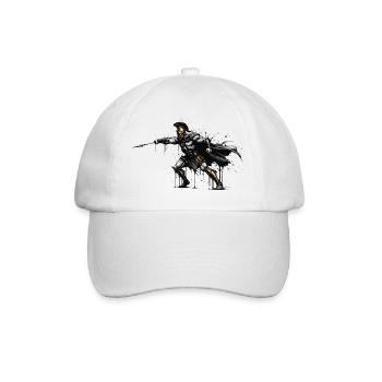 Spartan Gold und Blood Spartan Grunge Maskottchen - Baseballkappe - Weiß/Weiß - Vorne
