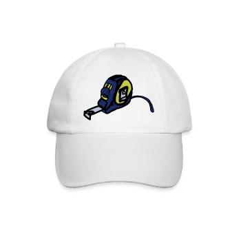 Atemschutz Illustration Gelb Blau - Baseballkappe - Weiß/Weiß - Vorne