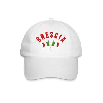 Brescia Crossed Flags  - Baseball Cap - white/white - Front