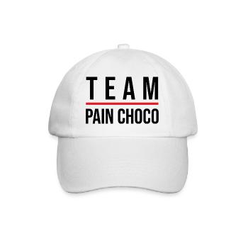 Team pain choco - Casquette classique - blanc/blanc - Devant