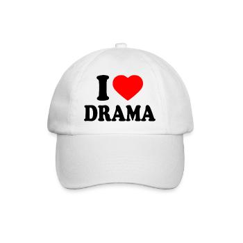 J’aime le drame - Casquette classique - blanc/blanc - Devant