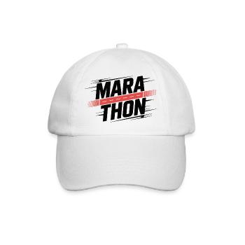 Marathon Sprint Neon Stripe - Baseball Cap - white/white - Front