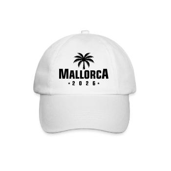 Mallorca 2026 - Baseballkappe - Weiß/Weiß - Vorne