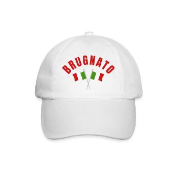 Brugnato Italian Flags - Baseball Cap - white/white - Front