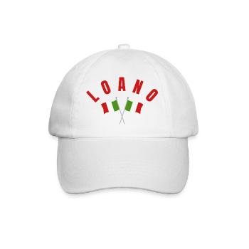 Drapeaux italiens Loano - Casquette classique - blanc/blanc - Devant