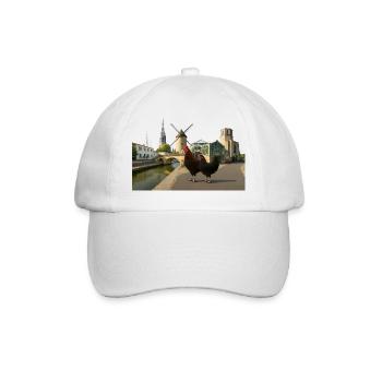 Marans, Stadthähne an der Mühle - Baseballkappe - Weiß/Weiß - Vorne