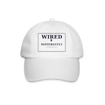 Wired differently - Baseball Cap - white/white - Front