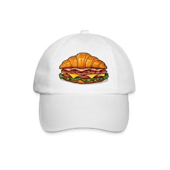 Kroissant Sandwich Motif - Baseball Cap - white/white - Front