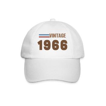 60 Year Old 1966 Handwritten Script T-Shirt - Baseball Cap - white/white - Front