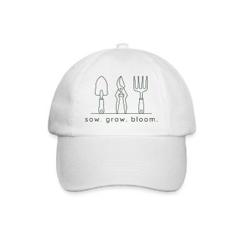 Semer Cultiver Floraison – Outils de jardinage - Casquette classique - blanc/blanc - Devant