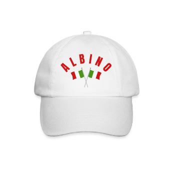 Albino-Italienische Flaggen - Baseballkappe - Weiß/Weiß - Vorne