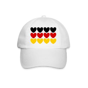 Germany fan shirt for Germany fans - Baseball Cap - white/white - Front