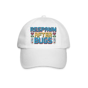 Game Developer Respawn After Bugs Indie Developer - Baseball Cap - white/white - Front