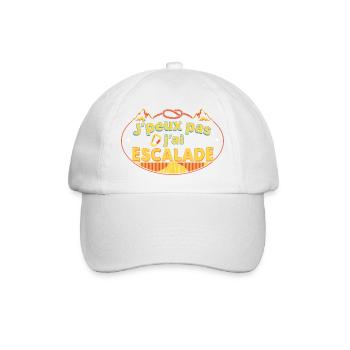 J'peux pas j'ai Escalade - Casquette classique - blanc/blanc - Devant